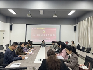 公司党委开展2021年度党组织书记述职评议