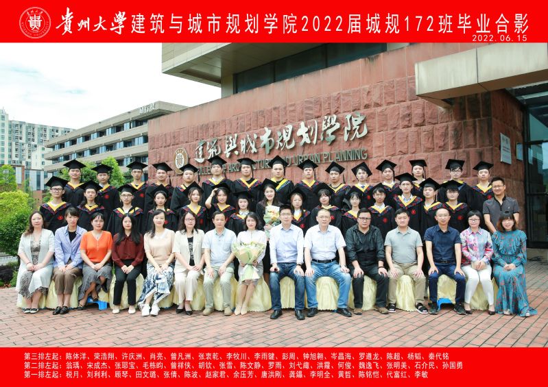 2022届城规172班毕业照