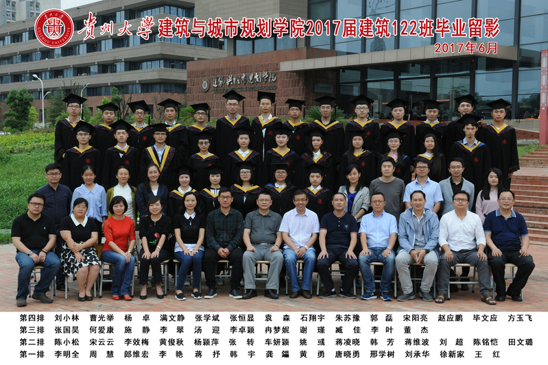 2017届建筑122班毕业照